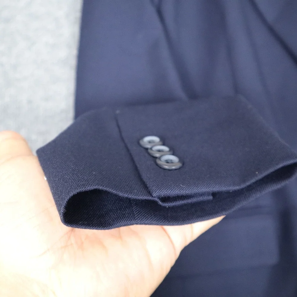 Pendleton Navy Blue 100% Virgin Wool Blazer Womens‎ Size 18 Sport Coat Modern - Picture 4 of 10